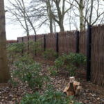 Lodret pile hegn ved Arresø Pil.