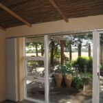 Loftet er lavet med 3- års pilestokke. i pilesorten Engelsk Viminalis.